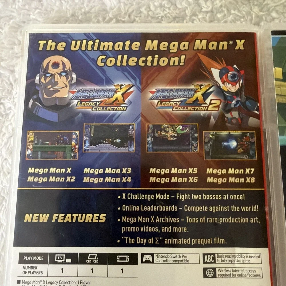 Mega Man X Legacy Collection 1 + 2 + 11 Nintendo Switch Megaman Video Game